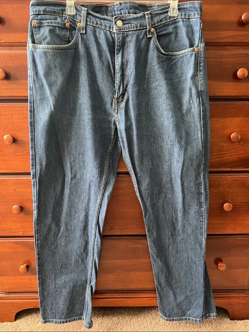 Levi's Men's Dark Blue Relaxed Fit Jeans